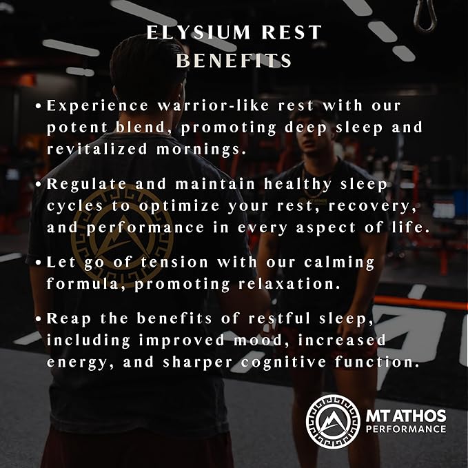 Elysium Rest | Supports Mental and Physical Rejuvenation, Calmness, and Tranquility | 30 Servings - 120 Capsules