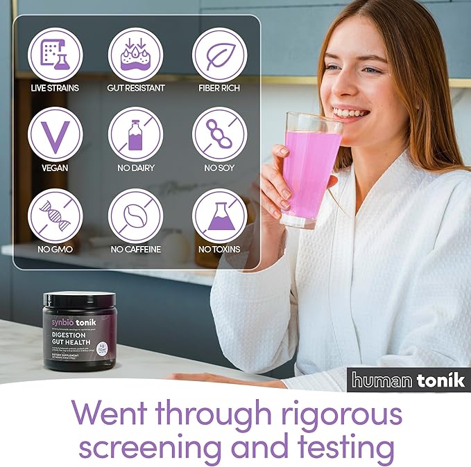 Synbio Tonik Prebiotics and Probiotics Powder | Berry Lemonade | Probiotics for Digestive Health | Daily Supplement | Improve Digestion and Bowel Motions | Boost Energy and Clarity |