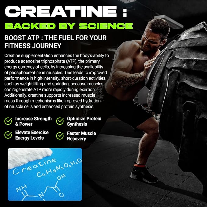 3-Month Supply Creatine Monohydrate Gummies 5g, Creatine for Women and Men, (120ct) Vegan, Sugar-Free, Gluten Free. Preworkout & Post Workout (Variety Pack: 90 Day Supply)