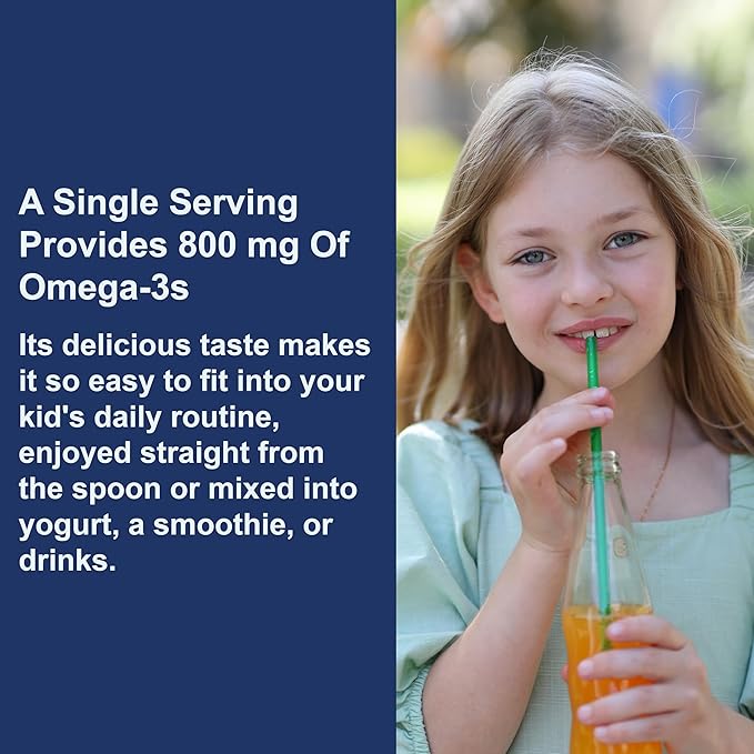 Carlson - Kid's The Very Finest Fish Oil, 800 mg Omega-3s, Norwegian, Sustainably Sourced, Orange, 200 mL