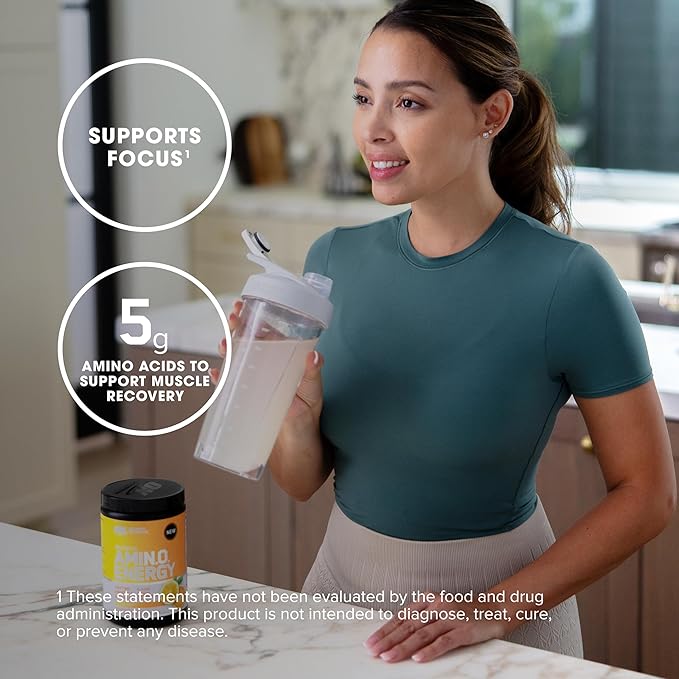 Optimum Nutrition New Flavor Amino Energy - Pre Workout with Green Tea, BCAA, Amino Acids, Keto Friendly, Green Coffee Extract, Energy Powder - Citrus Spritz, 30 Servings (Packaging May Vary)