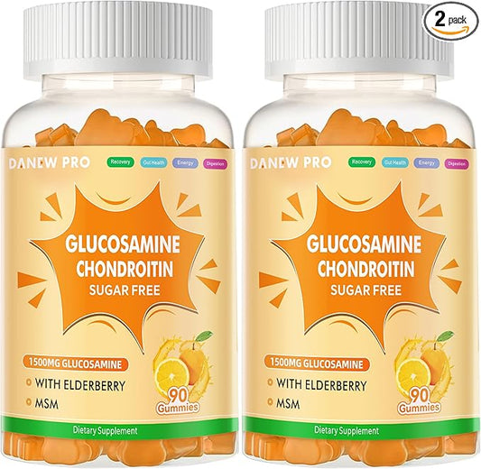Glucosamine Chondroitin Gummies orange-2pack