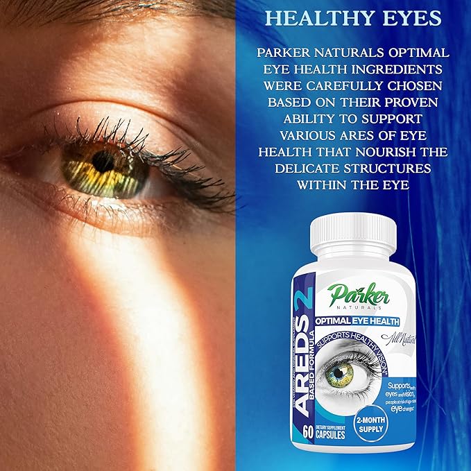 Optimal Eye Health Vitamin & Mineral Supplement, Eye Supplements & Vitamins for Vision with Vitamin C & E, Lutein & Zeaxanthin Supplements, 60 Caps