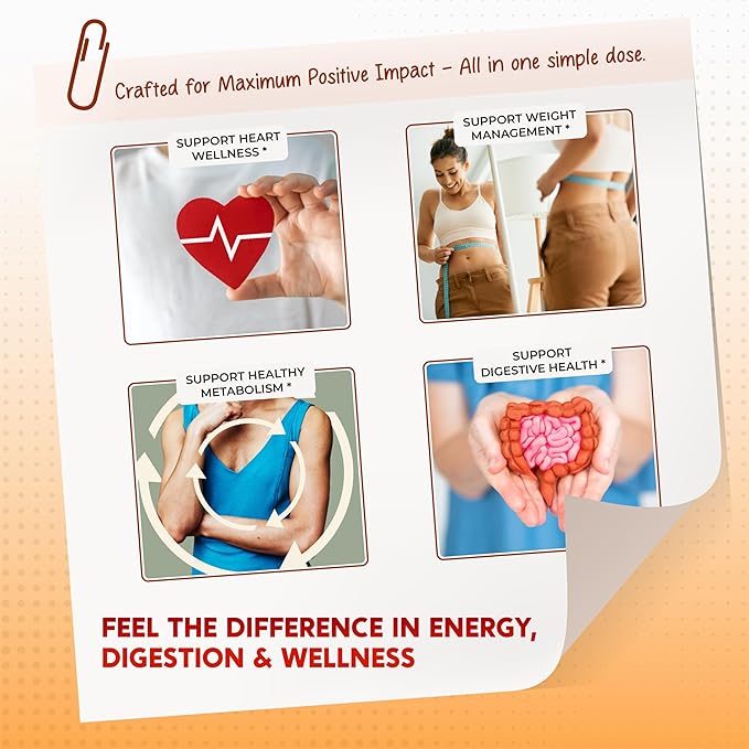 Berberine Cinnamon Apple Cider Vinegar Turmeric - Overall Wellness Support- Made in USA