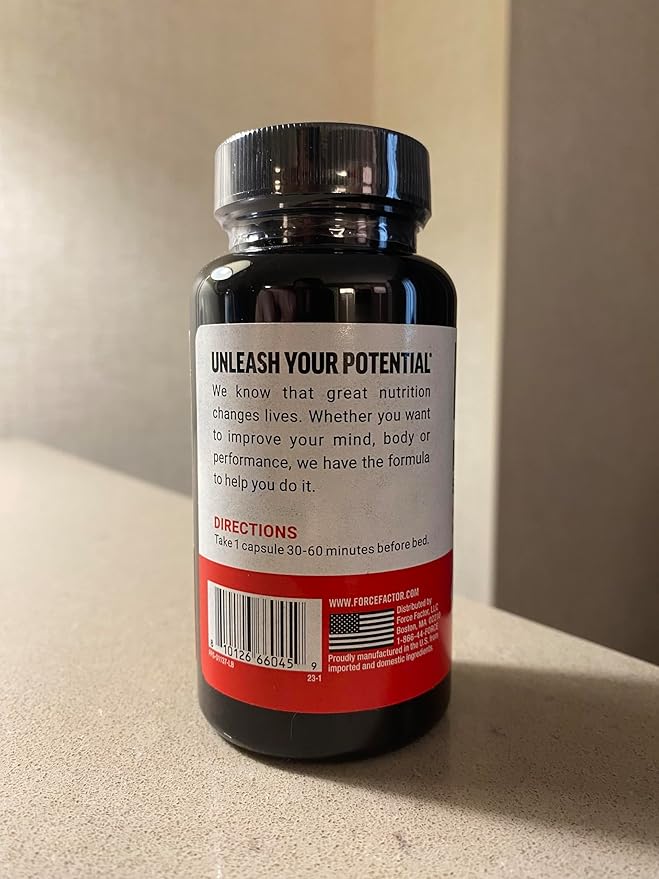 Force Factor Melatonin 5mg, Drug-Free Supplement, Vegan, Non-GMO, 60 Vegetable Capsules (Pack of 2)