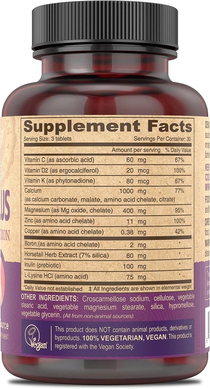 DEVA Vegan Calcium Magnesium Supplement Plus, Zinc, Vitamin C, Vitamin D, Vitamin K, Boron, Sugar Free & Gluten Free, 90-Tablets