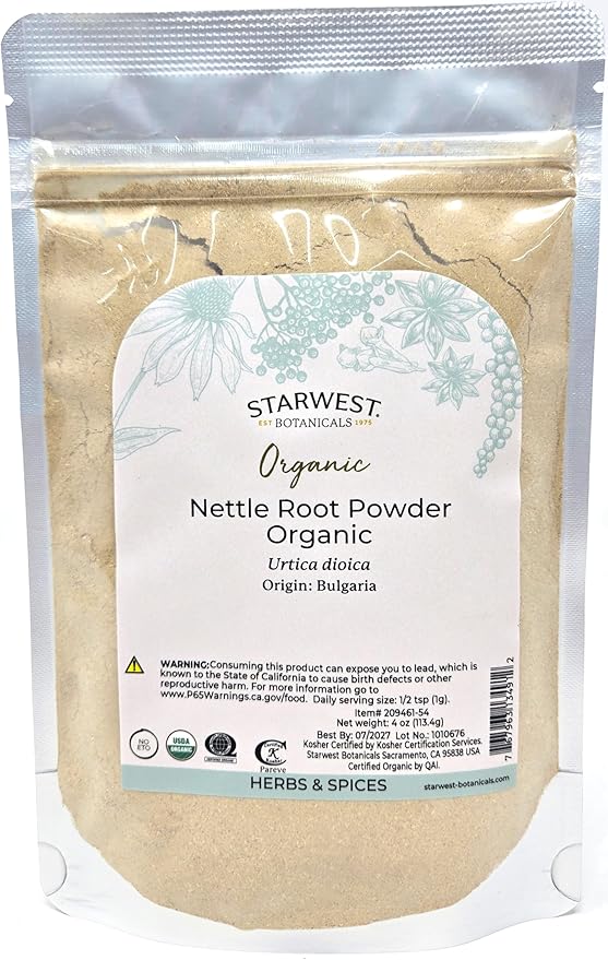 Starwest Botanicals Organic Nettle Root Powder 4 oz
