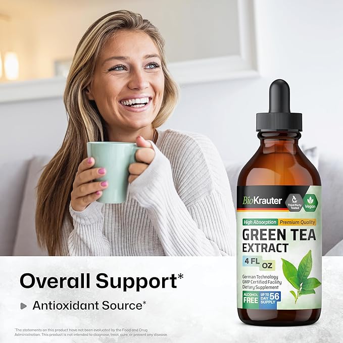 BIO KRAUTER Gymnema Tincture 4 Fl. Oz. & Green Tea Tincture 4 Fl. Oz.