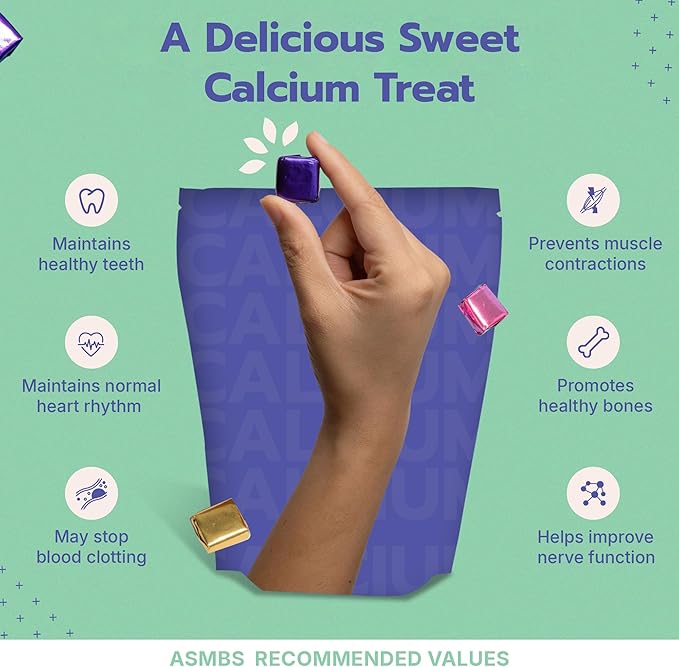 Calcium Citrate Bariatric Calcium Chews with 1000 IU Vitamin D3 - Ideal for Bariatric Patients - BariBurst by Bari Life (Butter Toffee)