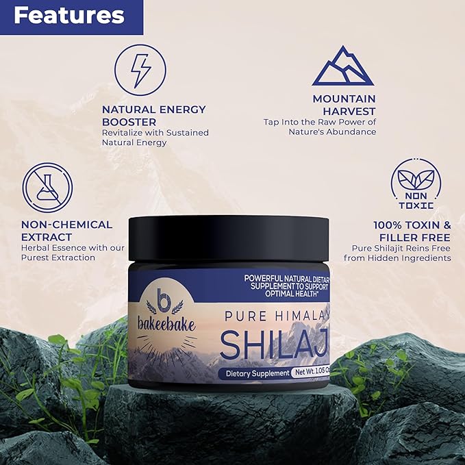 Shilajit Pure Himalayan Organic | Natural Resin with 85+ Trace Minerals | Shilajit for Men | Pure Shilajit Resin | Vegan-Friendly |Organic Shilajit