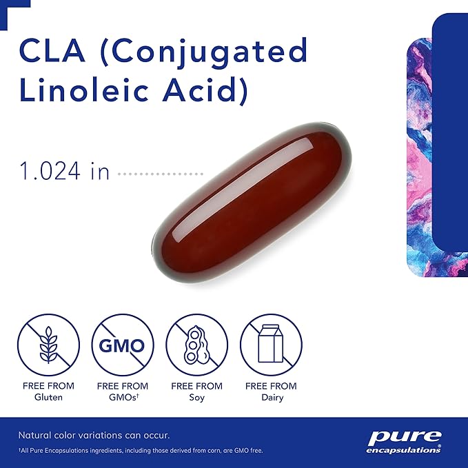 Pure Encapsulations CLA (Conjugated Linoleic Acid) 1,000 mg | Promotes Healthy Body Composition with Exercise* | 180 Softgel Capsules