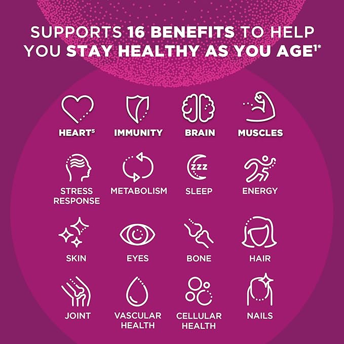 Centrum Age Defy for Women, All-in-1 High Potency Multivitamin + Healthy Aging Supplement, Multivitamin Blend with Resveratrol, and Niacin for NAD+ Level Support, Aluminium Bottle, 56 Tablets