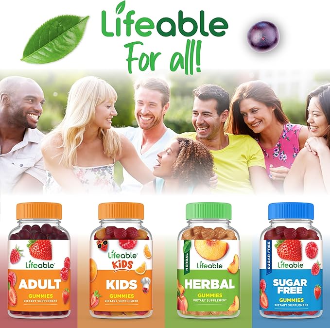 Lifeable Postnatal Multivitamin with Iron, Choline and Iodine | Great Tasting Postnatal Vitamins for Women Breastfeeding | Vegetarian Non-GMO Lactation Supplement | 90 Gummies