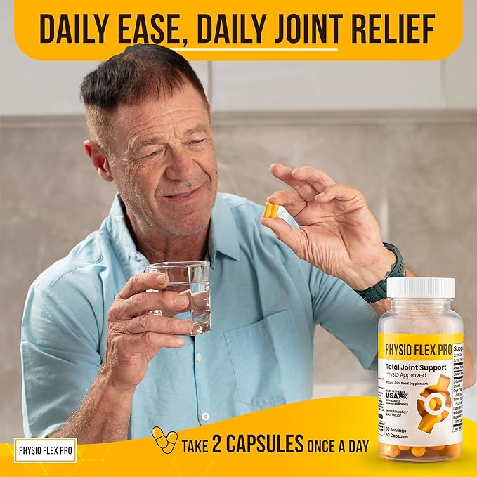 Total Joint Support Supplement - Joint Supplements for Men | Glucosamine, Chondroitin, Selenium & Bromelain | 60 Capsules, Joint Supplement Made in USA
