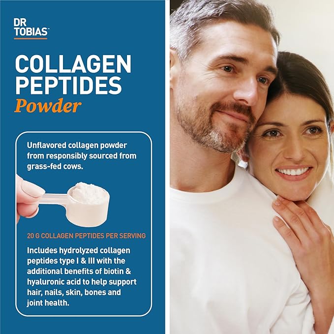 Dr. Tobias Omega 3 Fish Oil & Collagen Peptide Supplements, Supports Heart, Brain, Bone, Joint & Immune System, Promotes Hair, Skin, Nail Health and Beauty