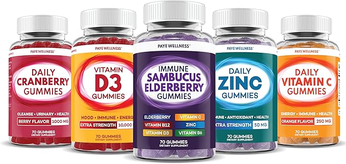 Zinc Gummies 50 mg, Daily Support, Immune System*, Enzyme Functions*, Natural Energy* - 140 Gummies, 70 Day Supply (2-Pack)