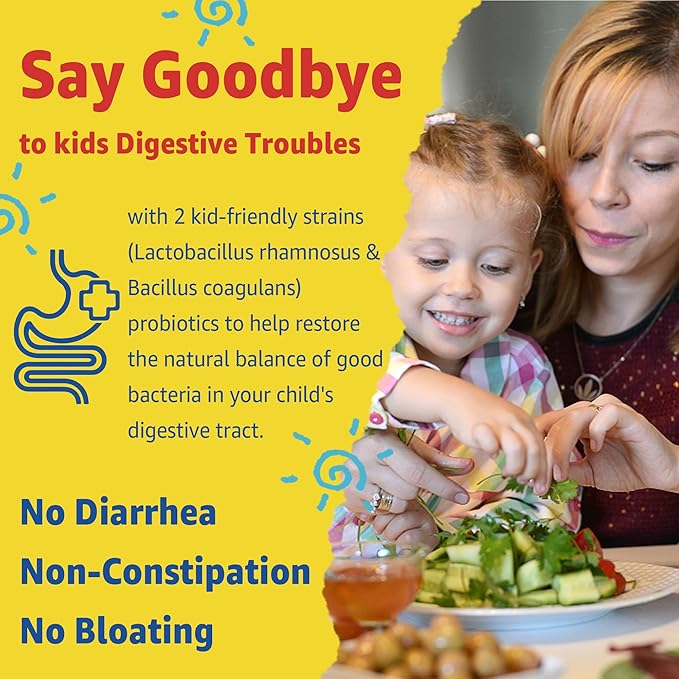 Sugar Free Kids Multivitamin Gummies with Iron, Probiotics, Vegan Omega 3 (EPA/DHA), Kids Daily Vitamins A, C, D, B Complex, Zinc for Healthy Growth, Immune, Brain, Bone, Orange Flavor, 120 Counts