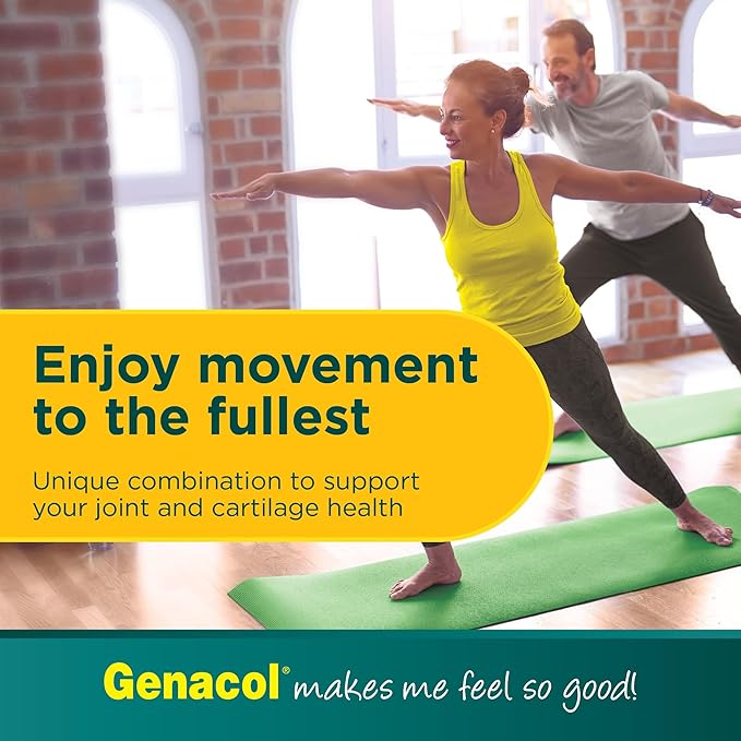 Genacol Glucosamine and Collagen Joint Supplement Glucosamina Colageno | Lubricates, Protects and Maintains Heathy Joints | Relieves Joint Discomfort Plus 180 Capsules