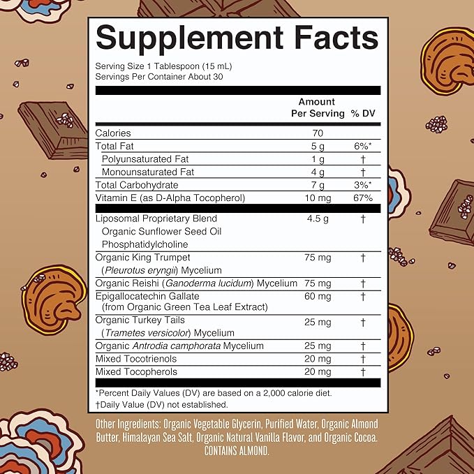 MaryRuth Organics Mushroom, Mushroom Supplement, Mushroom Liquid Vitamin, Reishi Mushroom Supplement for Immune Support, Turkey Tail Vitamin for Stress Relief, Vegan, Non-GMO, Gluten Free, 15.22 Fl Oz