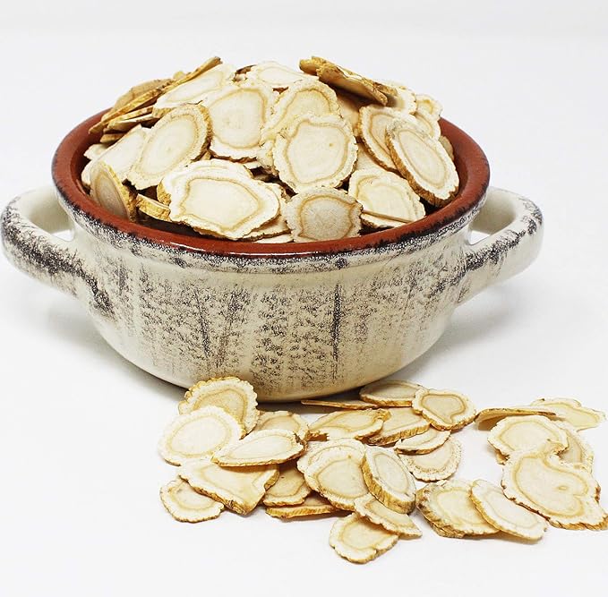 DOL American Ginseng Slices from Wisconsin (Sliced Ginseng Root Wisconsin Grown!Most People Use It to Make Ginseng Tea! Good for Health! 多年生長 大切片 花旗參/西洋參-in Box (Large 8oz/Box-C)