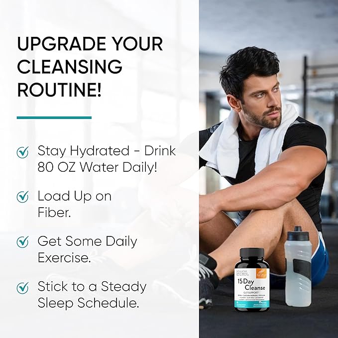 Sandhu's Liver Renew Cleanse Detox Support & 15 Day Gut Cleanse Support Supplement for Women & Men