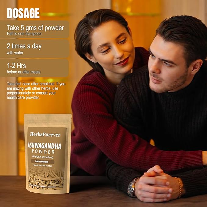 Ashwagandha Powder 230g I Winter Cherry, Non-GMO, Vegan, Gluten-Free I Ayurvedic Stress-Buster Supports Energy Booster, Vitality & Rejuvenator Overall Wellness