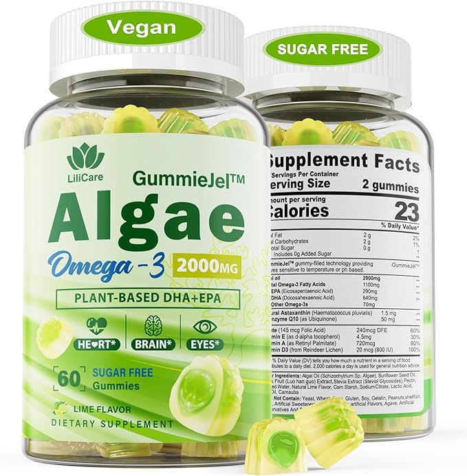 Bundle Vegan Omega 3 Supplement Gummies & Liver Cleanse Detox & Repair Gummies