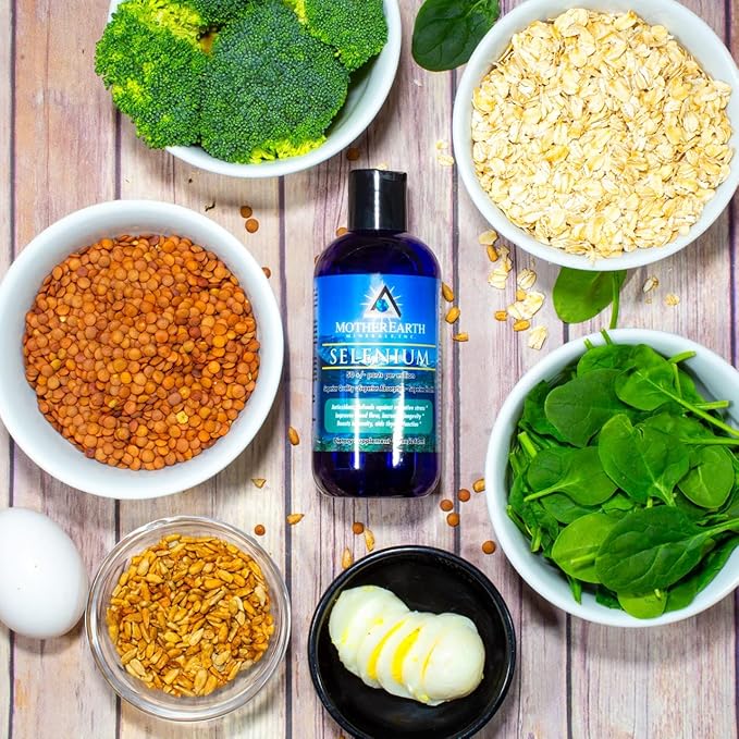 Mother Earth Minerals - Selenium - Promotes Normal Body Growth, Supports Fertility, Encourages Tissue Elasticity, Potent Antioxidant - 8 Ounce 96 Servings