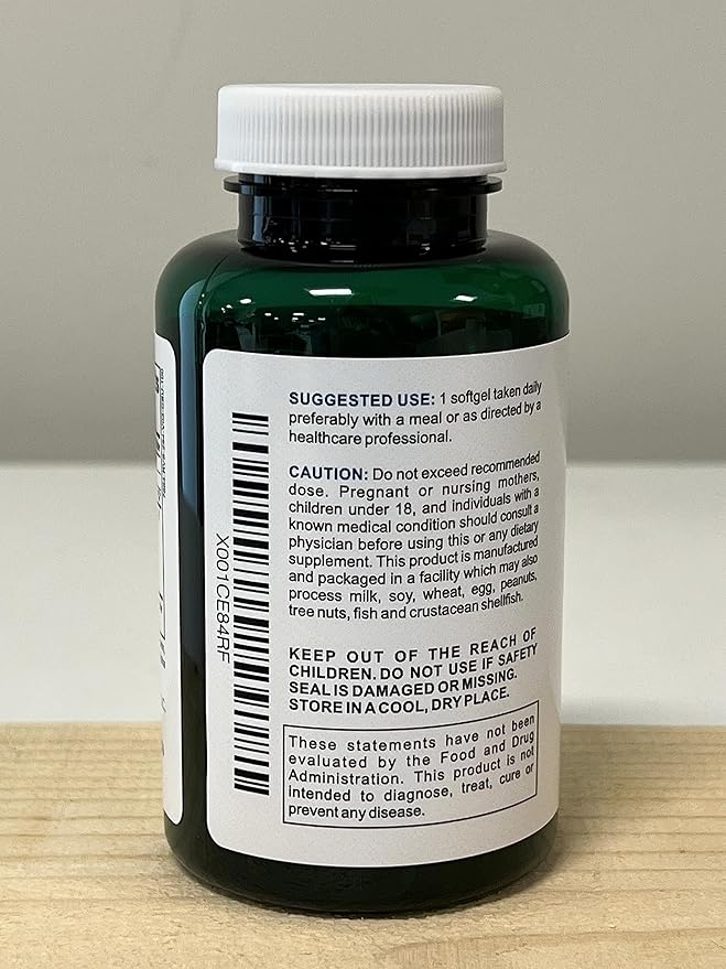 Organic Flaxseed Oil 1,000 mg Omega-3, Immune System Booster with Omega 3,6,9 from Natural ALA, Supports Healthy Hair, Skin and Nails, 100 Rich Liquid Softgels Per Bottle