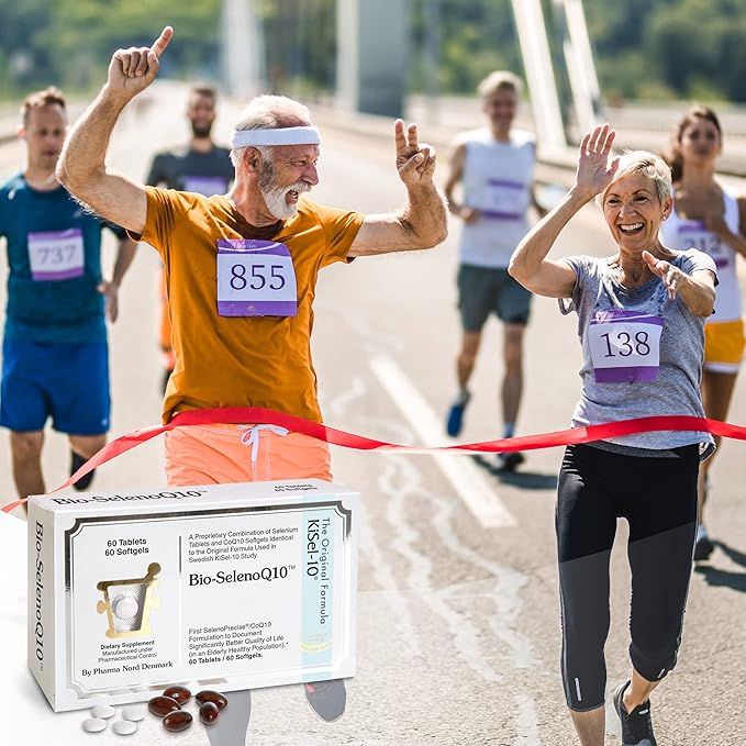 Pharma Nord Bio-SelenoQ10 Anti-Aging Supplement| CoQ10 100mg & Selenium 100mcg | Supports Cellular Health & Longevity | Slows Cellular Aging | Backed by Research | 60 Softgels & 60 tabs