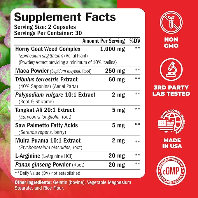 Liver Cleanse Detox & Repair Milk Thistle Supplement for Older Adults & Tongkat Ali for Men with Horny Goat Weed, Maca Root Powder, Tribulus Terrestris, and Saw Palmetto 2-Pack Bundle