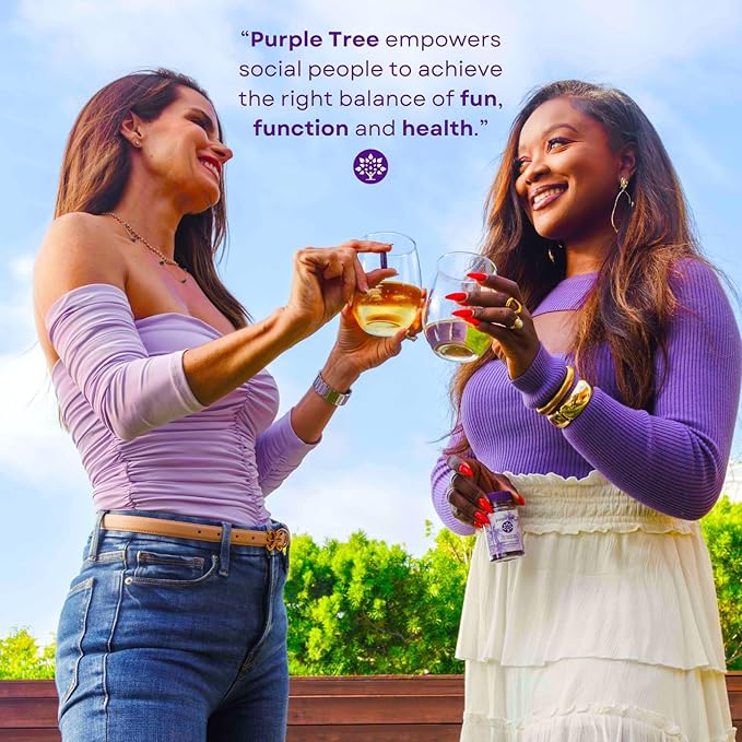purple tree Post-Celebration Wellness Vitamins | Liver Support, Rapid Hydration, Body Replenisher | Dihydromyricetin DHM, Milk Thistle, Electrolytes, Vitamin B, Willow Bark, Quercetin (30 Pills)