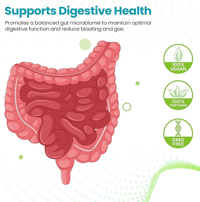 Gut Probiotic 30 Billion CFU with DE111® & 10 Strains - High Potency Probiotic Supplement for Digestive Health, Immune System Support, Enhanced Nutrient Absorption - Non-GMO, 30 Vegetarian Capsules