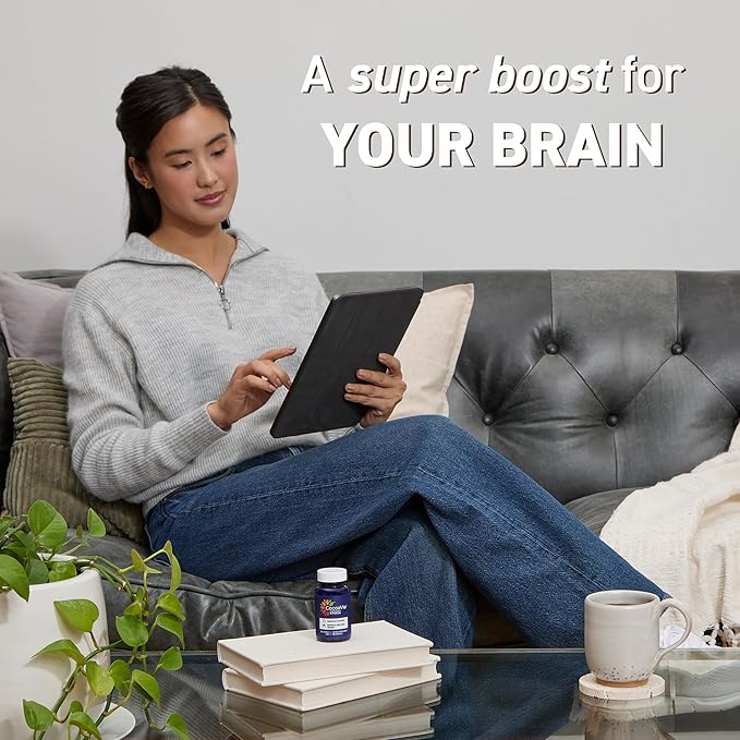 CocoaVia Memory & Focus Brain Supplement, 30 Day, Cocoa Flavanol Blend, Lutein, Added Caffeine for Boost. Improve Cognitive Function, Attention, Vegan & Plant Based, 30 Capsules