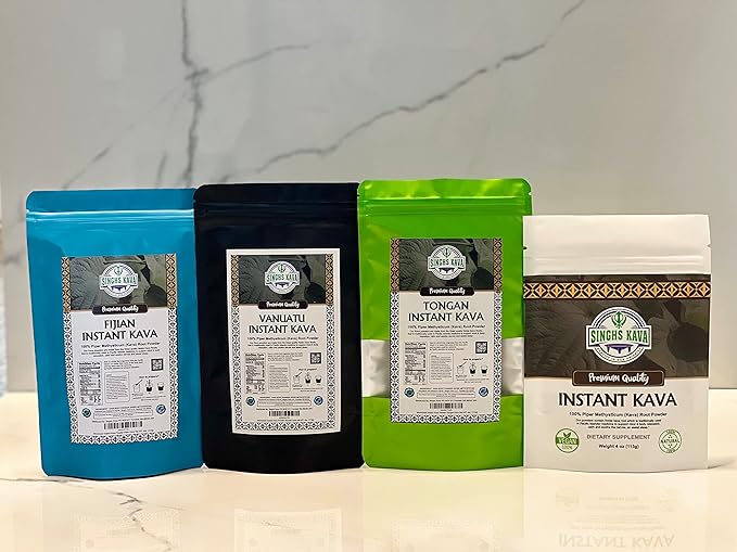 Micronized Instant Kava Powder- Sample Pack (4 Pack of 4oz)