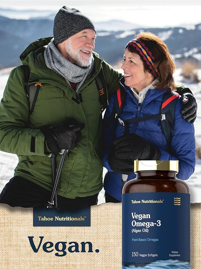Carlyle Vegan Omega 3 Supplement | 150 Softgels | from Algae Oil | Non-GMO & Gluten Free | by Tahoe Nutritionals