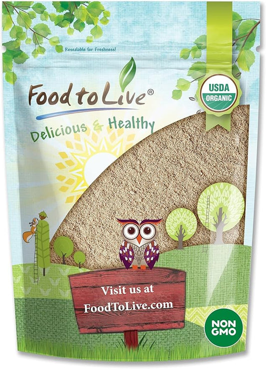 Food to Live Organic Ashwagandha Root Powder, 12 Ounces - Non-GMO, Finely Ground Indian Ginseng, Pure, Raw, Vegan. Easy to Mix. Adaptogenic Herb.