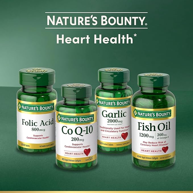 Nature's Bounty CoQ10, Helps Maintain Healthy Blood Pressure, 100 mg, Rapid Release Softgels, 75 Count