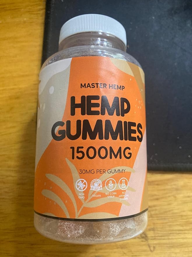 Organic Hemp Gummies Advanced Extra Strength - High Potency Best Sleep Gummy for Adults - Low Sugar Candy Zero ÇBĎ Oil, Made in USA