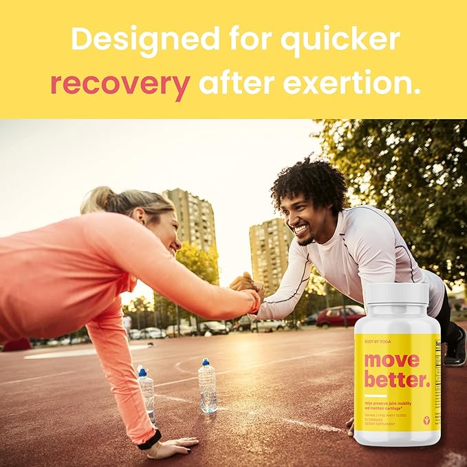 Move Better - Natural Joint Supplements For Women and Men | Supports Mobility, Cartilage Repair, and Joint Health | Fast Acting MSM Chondroitin & Glucosamine Joint and Knee Supplements | 90 Capsules