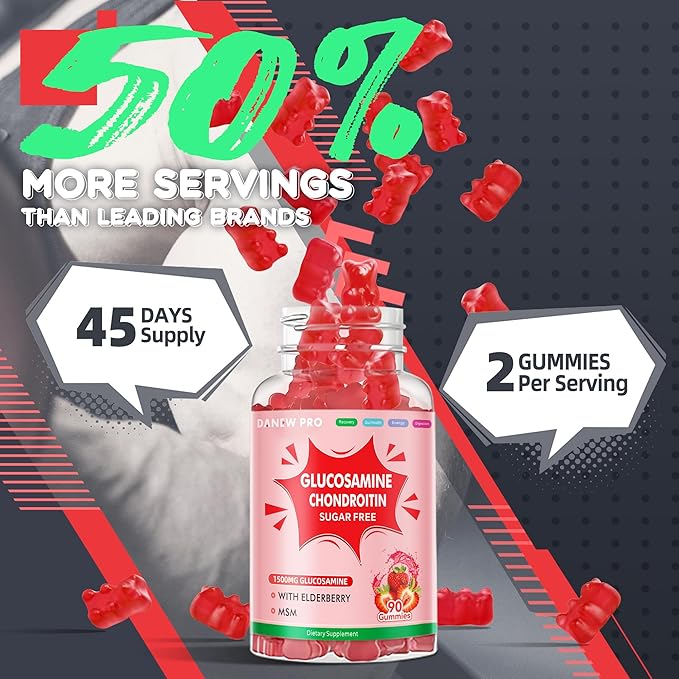 Glucosamine Chondroitin Gummies strawberry-2pack