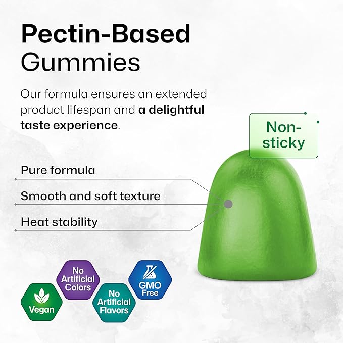BIO KRAUTER Quercetin with Bromelain Gummies - 1000 mg Mix - 60 Vegan Chews - Quercetin Gummies - Vegan Immune Support - Source of Antioxidants - Gelatine-Free Formula