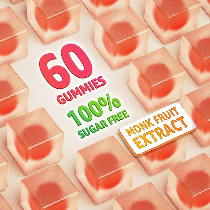 Whole Food Vitamin C Gummies for Adults & Kids, Zero Sugar, Natural Antioxidants, Bioflavonoids, Organic Vitamin C Supplement for Immune & Collagen Support, High Absorption, Vegan, Chewable, 60 Cts