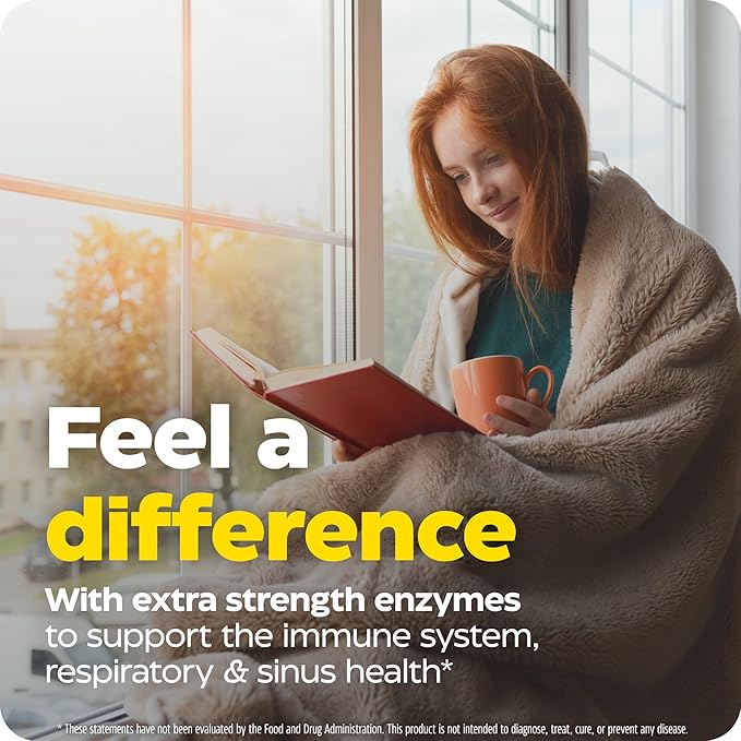 Enzymedica, Immune Defense, Extra Strength, Proteolytic Enzymes for 2X Immune & Respiratory Support, 90 Count