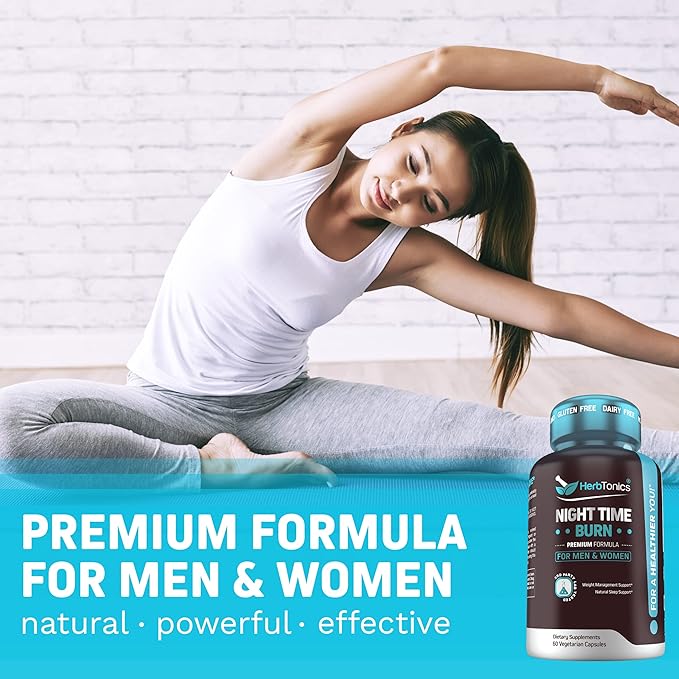 Herbtonics Multi Collagen Gummies Type 1,2,3,5 & 10 with Biotin for Hair Growth, Skin, Nails - Night Time Weight Supplement with Melatonin to Support Sleep & Metabolism | Melatonin for Women and Men