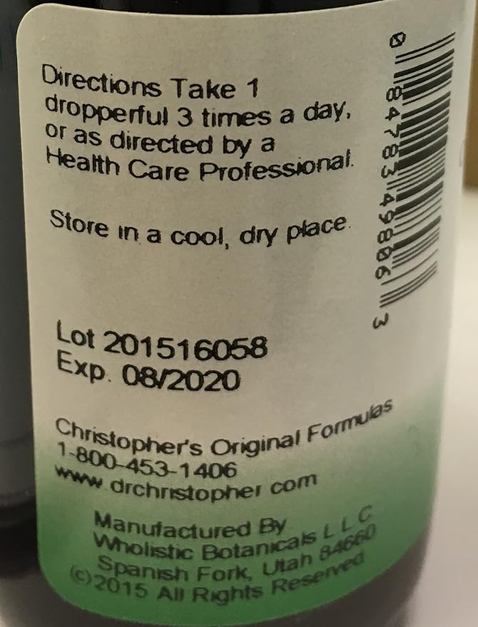 St. John's Wort Herb Glycerite Dr. Christopher 2 oz Liquid