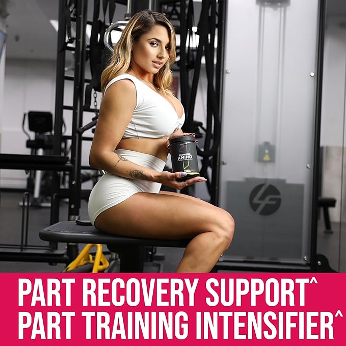 Rule 1 Energized Amino – Anytime Energy and Recovery Support with BCAAs, Glutamine, Citrulline, Beta Alanine, and Caffeine from Green Coffee & Tea Leaf Extracts (30 Servings, Peach Mango)