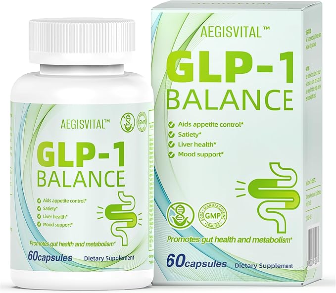 GLP-1 Supplement for Women & Men, Natural GLP-1 Optimization with Akkermansia Probiotic, GLP1 Probiotic for Digestion, Gut Health, Energy & Metabolism Improvement, 60 Capsules