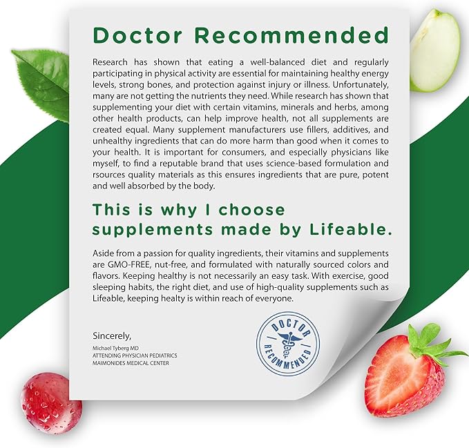 Lifeable Postnatal Multivitamin with Iron, Choline and Iodine | Great Tasting Postnatal Vitamins for Women Breastfeeding | Vegetarian Non-GMO Lactation Supplement | 90 Gummies