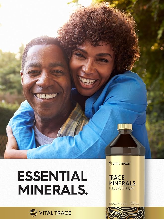 Carlyle Trace Minerals | 16 fl oz | Full Spectrum Minerals Supplement | Vegetarian, Non-GMO and Gluten Free Liquid | by Vital Trace